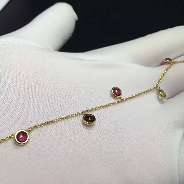 18K黃金碧璽手鏈 輕奢女士珠寶首飾的源頭工廠與批發(fā)優(yōu)勢(shì)